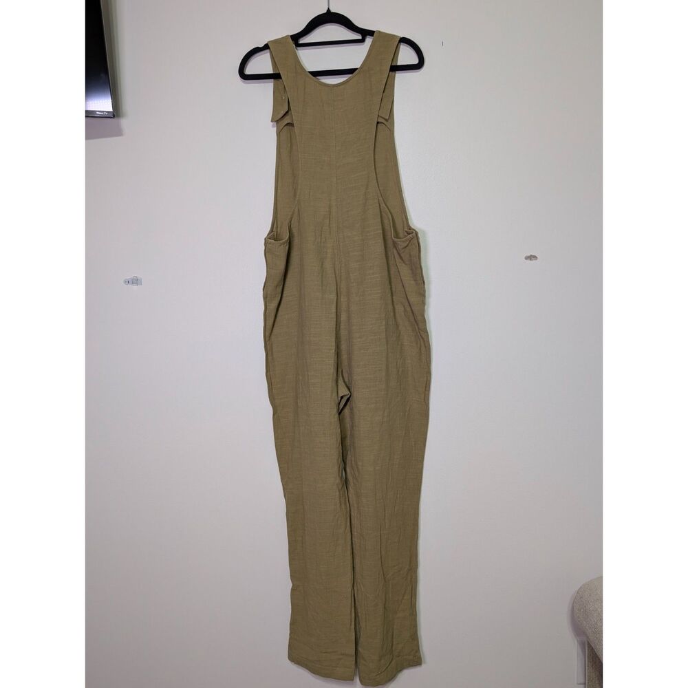 L Space Freya Jumper Coastal Cotton Gauze Overalls Medium Summer Vacation - Picture 4 of 9